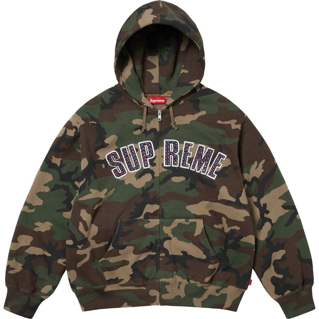 Rhinestone hoodie. SUPREME x B.B. SIMON