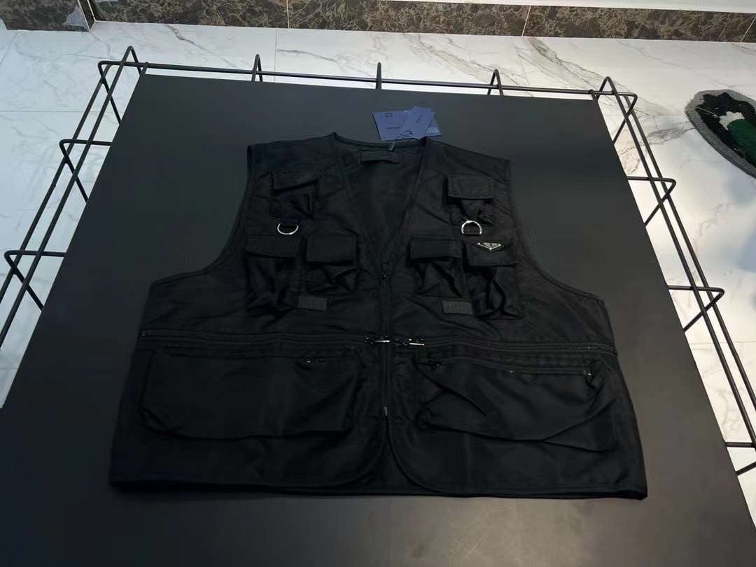 Prada - Gilet à poches cargo