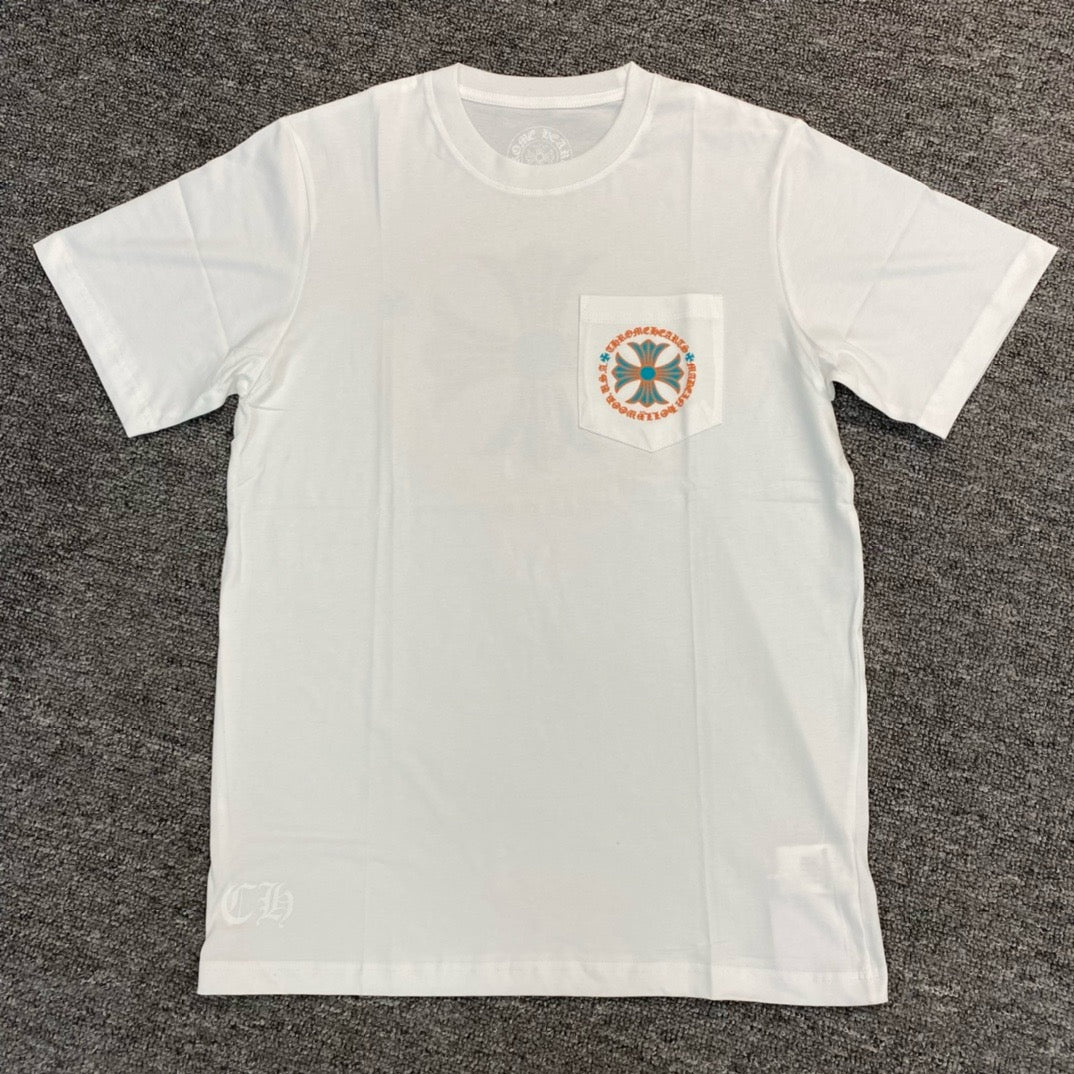 T shirt manche courte Chrome hearts Miami Art basel - White/Green/Orange