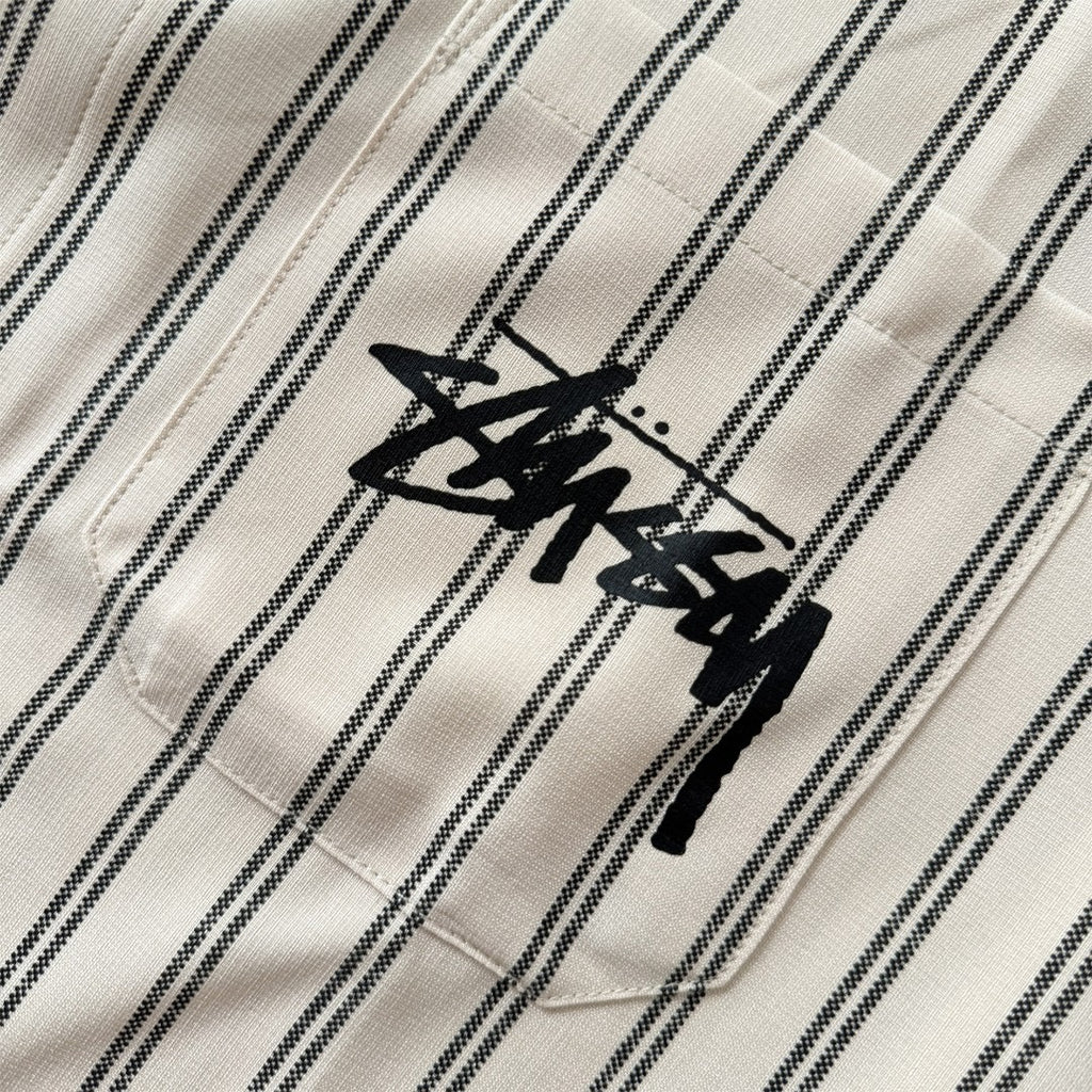 Chemise en coton manches longues Stussy