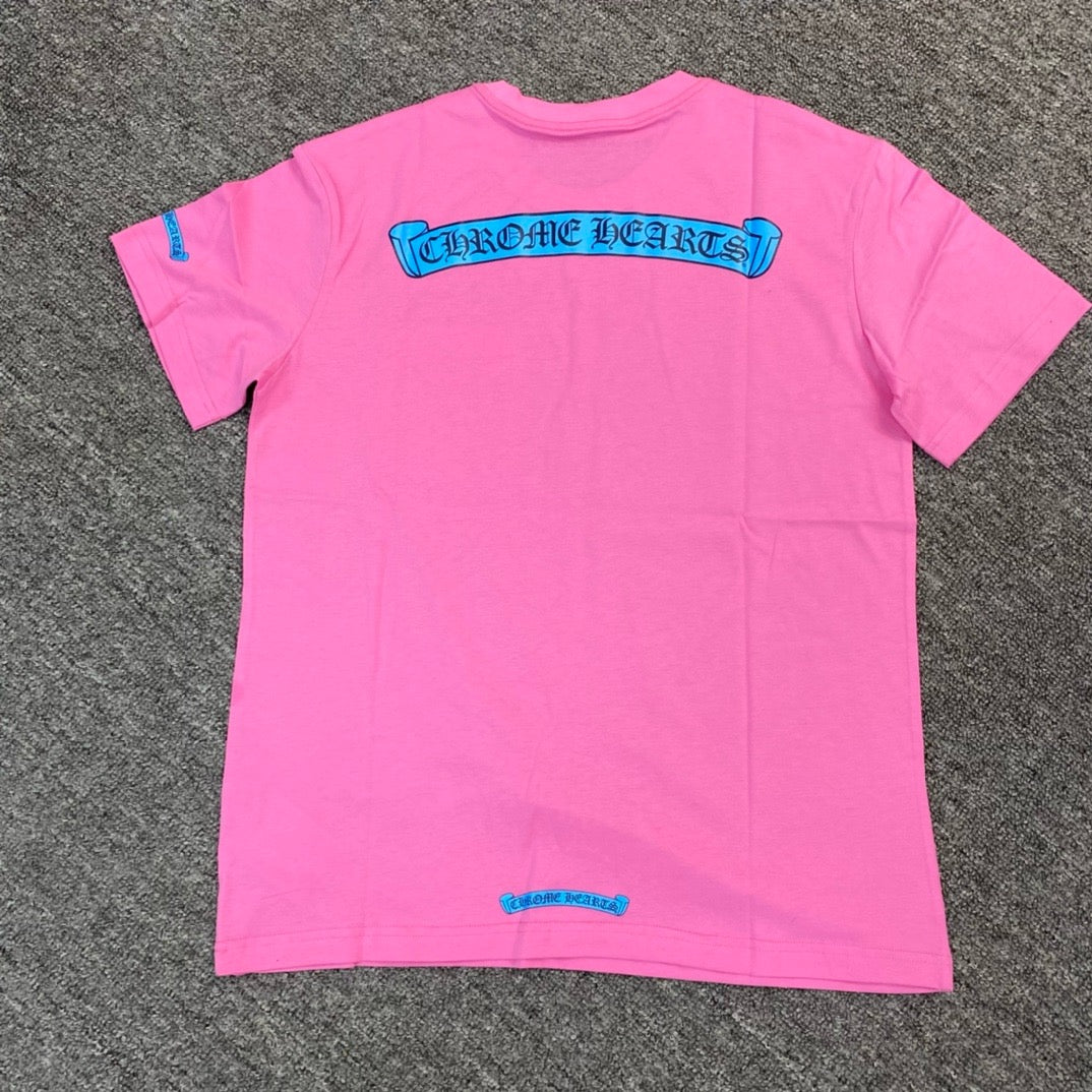 T shirt Chrome hearts Pink / Blue