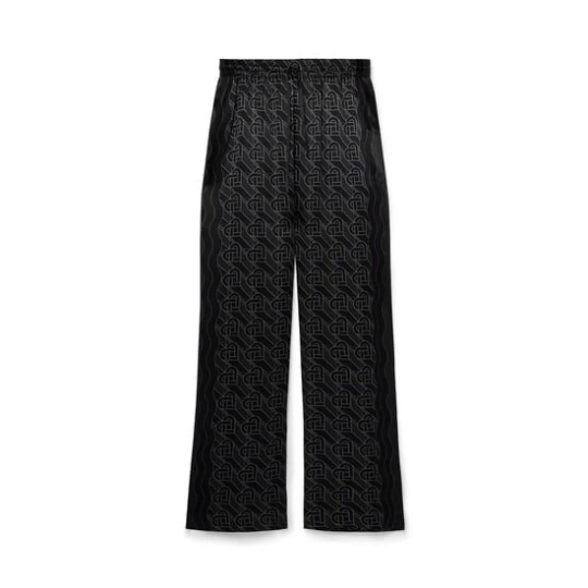 Casablanca - Heart Monogram Pyjama Silk Trousers