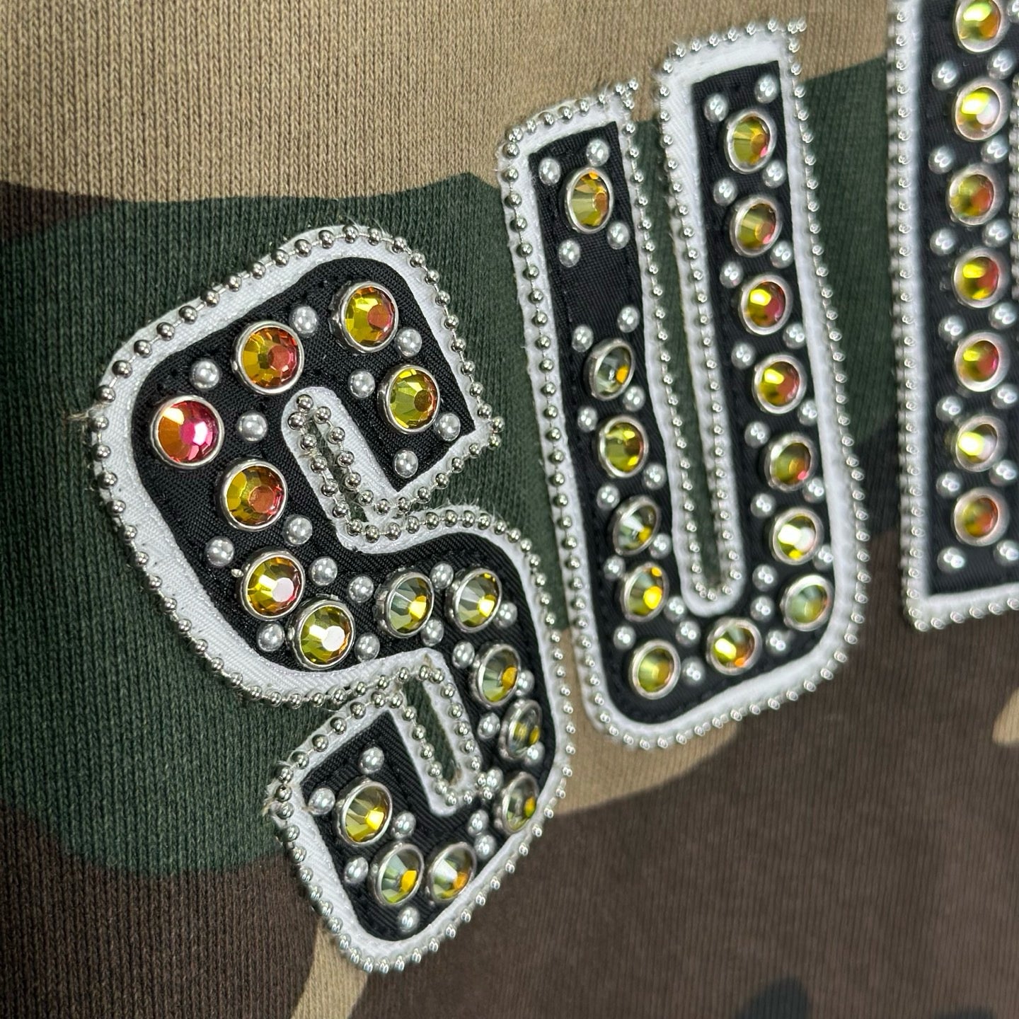 Rhinestone hoodie. SUPREME x B.B. SIMON