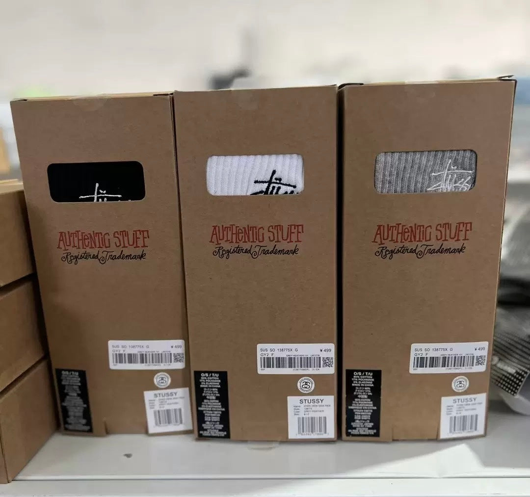 Stussy 3 Pairs Sport Socks