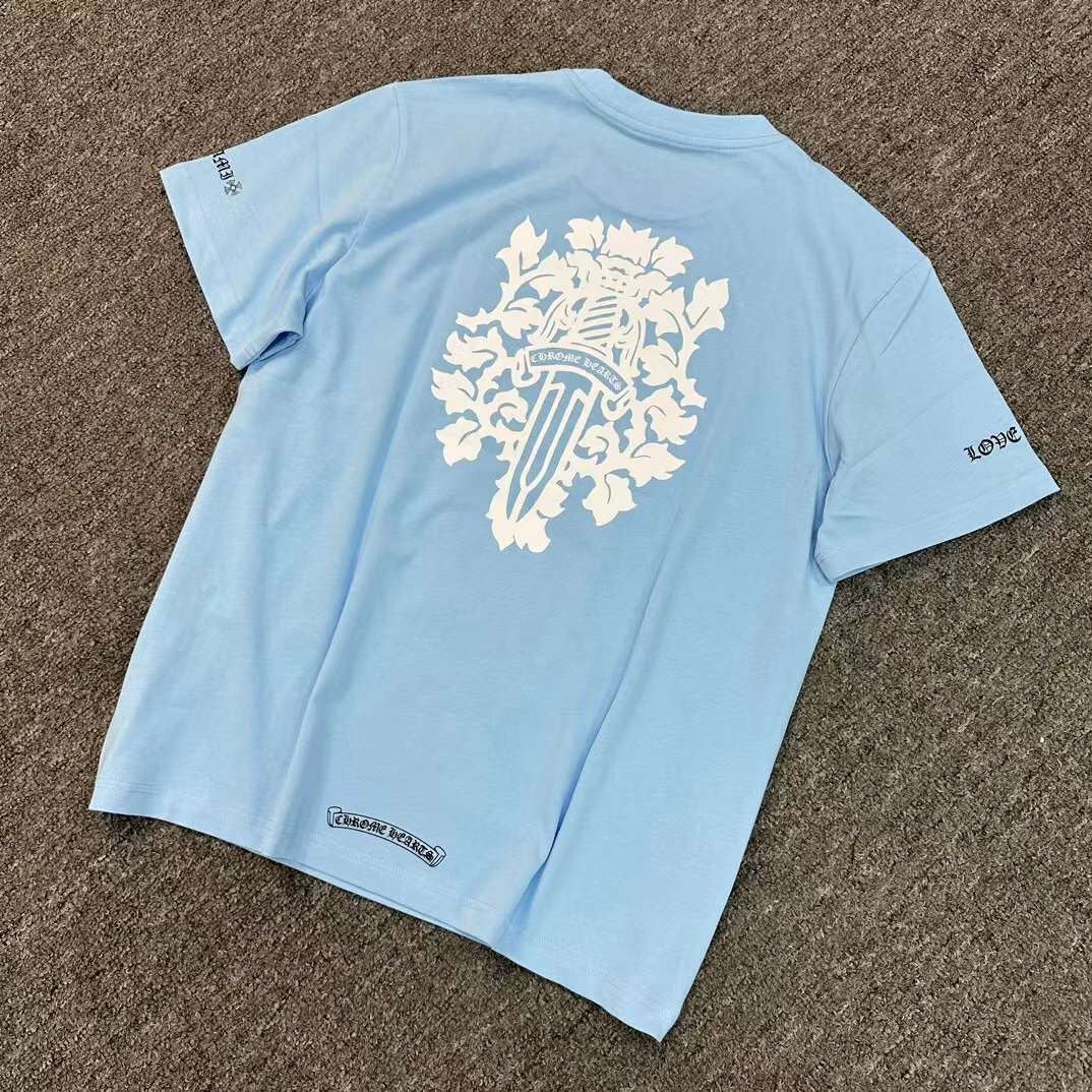 T shirt Chrome hearts Miami Art Basel Bleu – Plug France