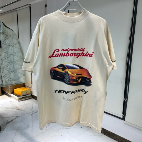 T-shirt À Manches Longues Oversize Automobili Lamborghini