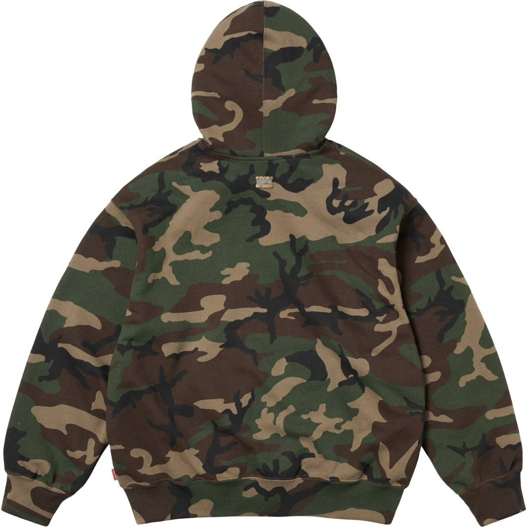 Rhinestone hoodie. SUPREME x B.B. SIMON