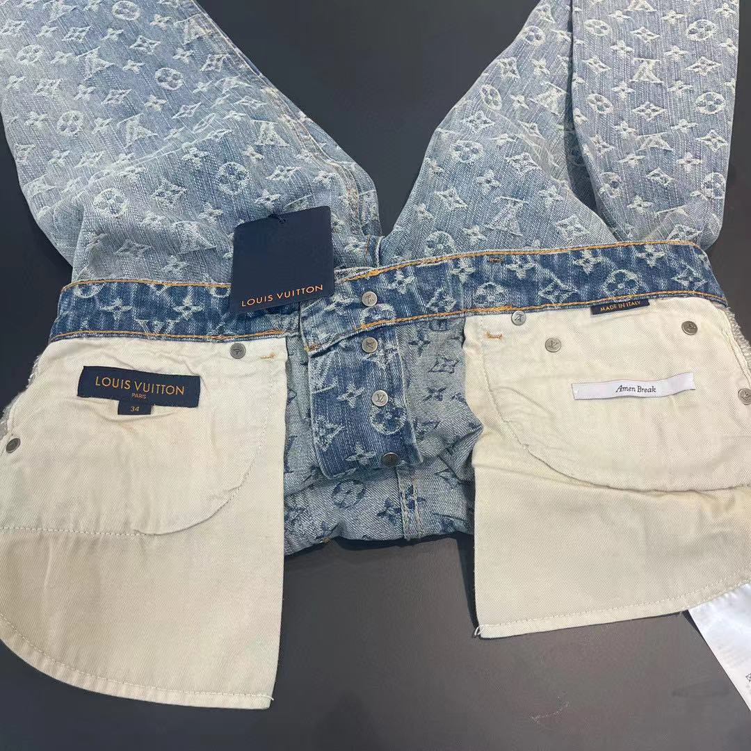 Louis Vuitton Pantalon Baggy Denim Indigo