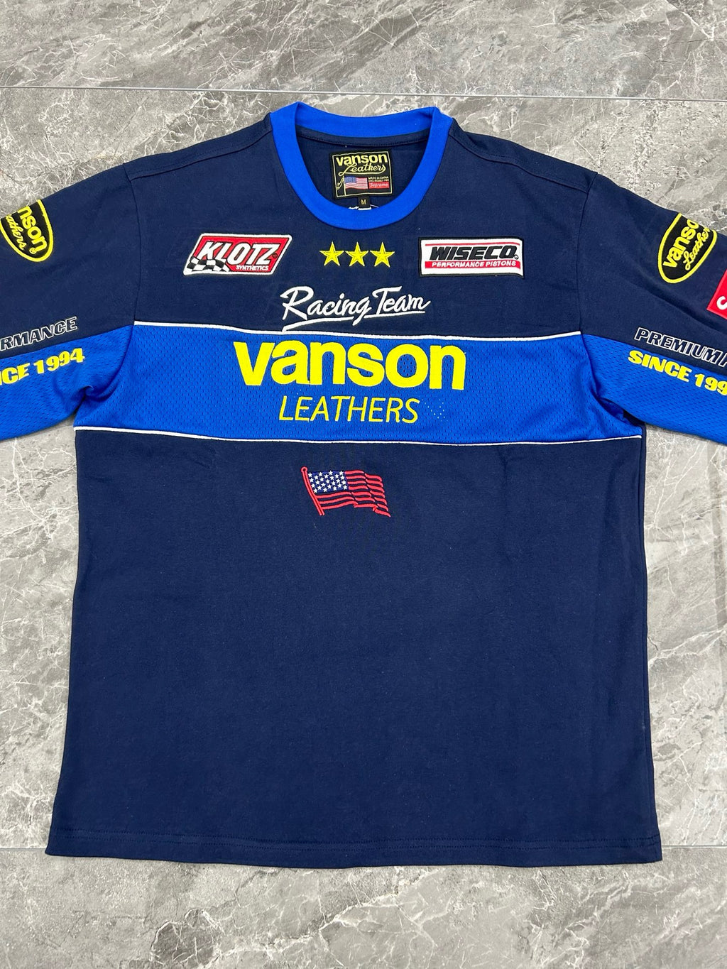 Supreme x Vanson Leathers Long-Sleeve Top Pink Blue