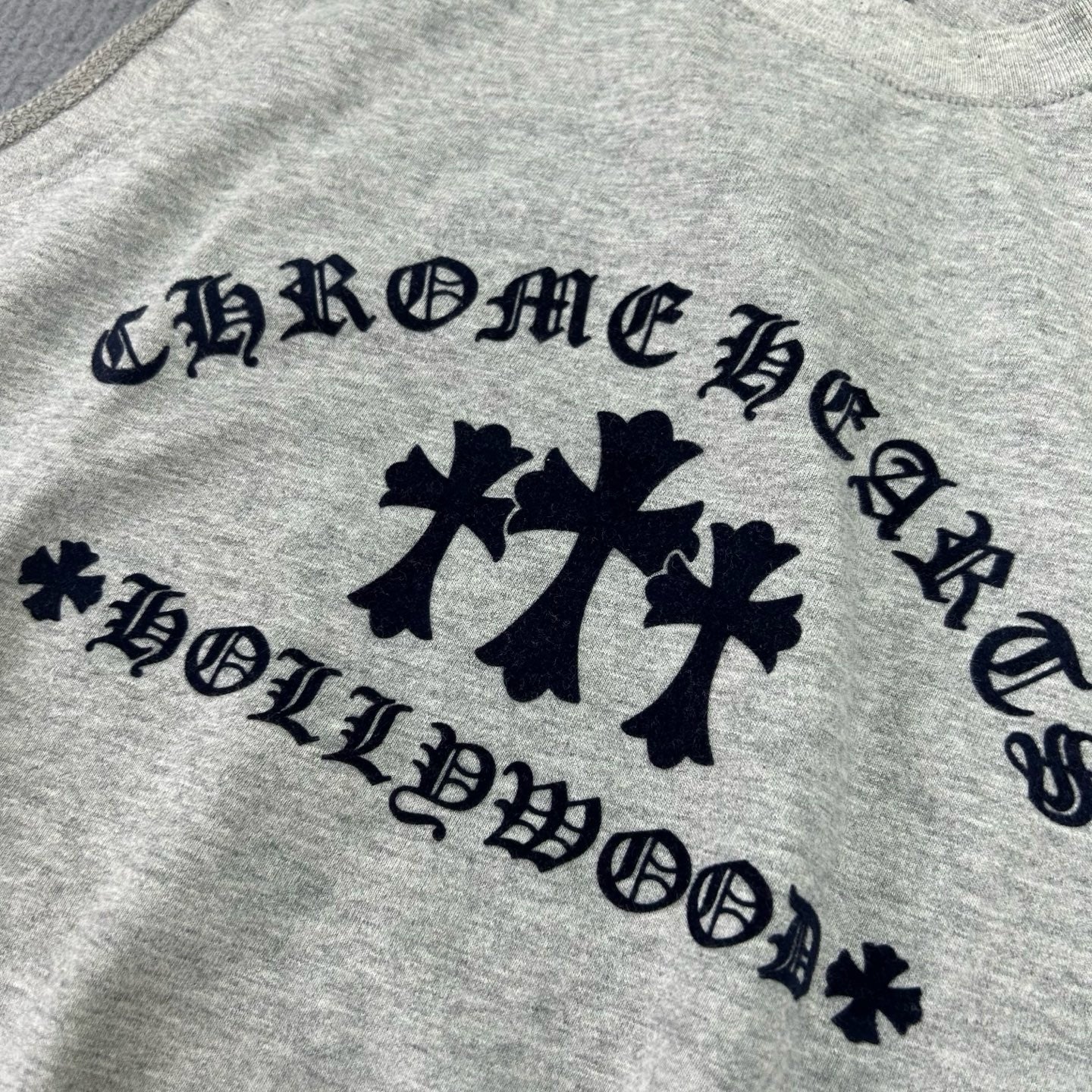 Chrome Hearts Triple Cross Tank Top Tee in Gray