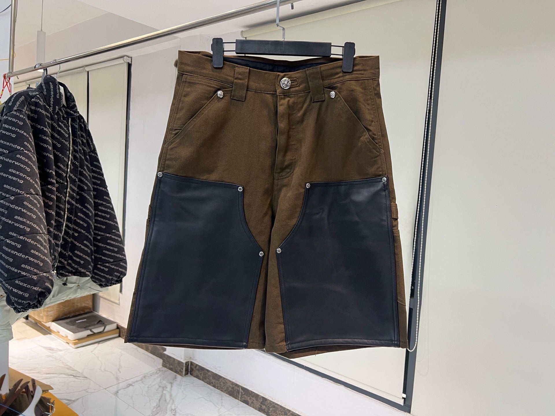 Chrome Hearts double knee short