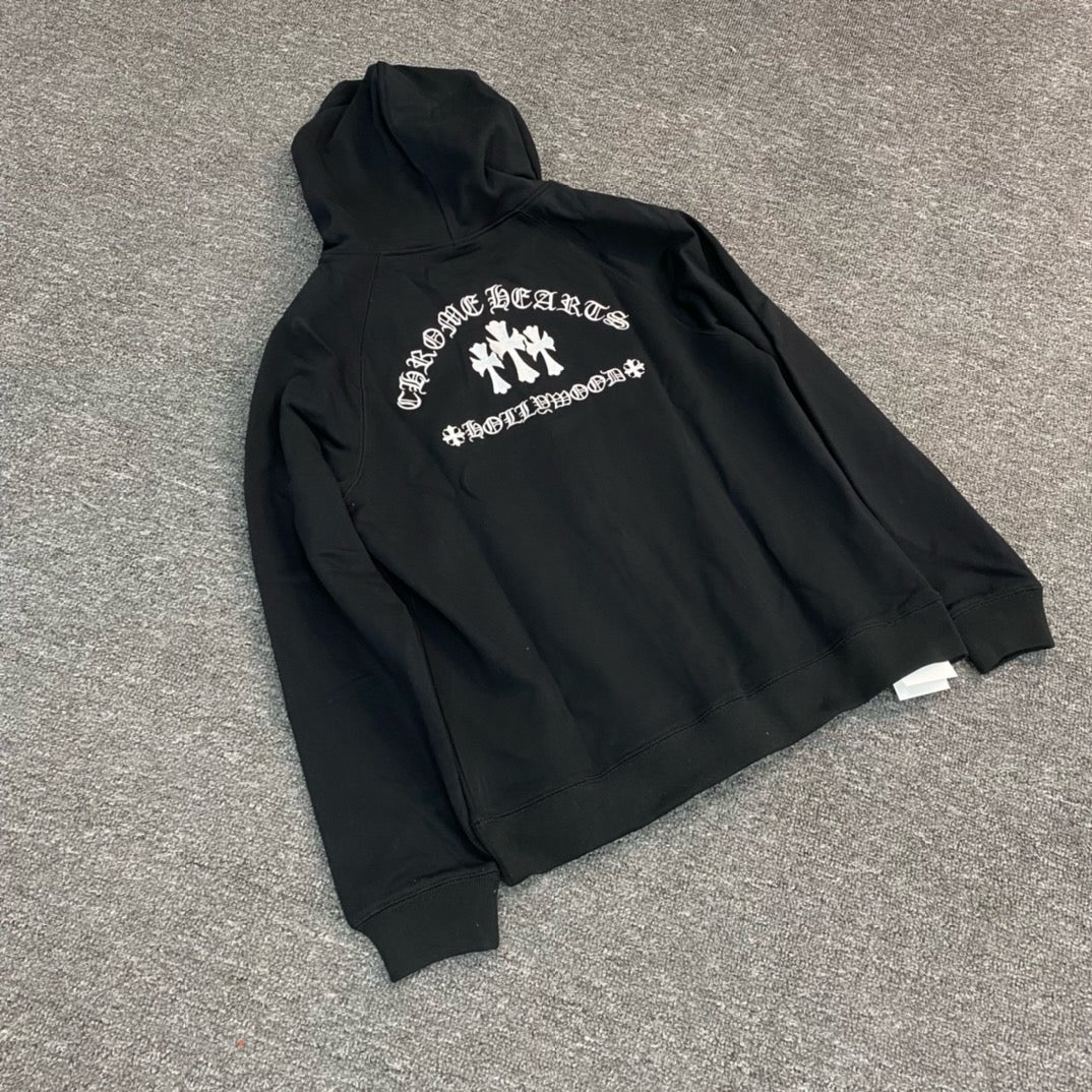 Chrome Hearts Triple Cross Embroidery hoodie