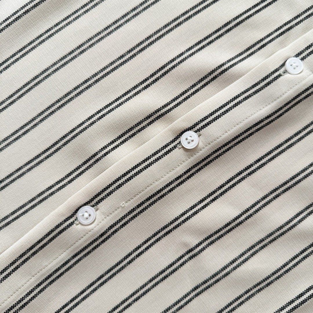 Chemise en coton manches longues Stussy