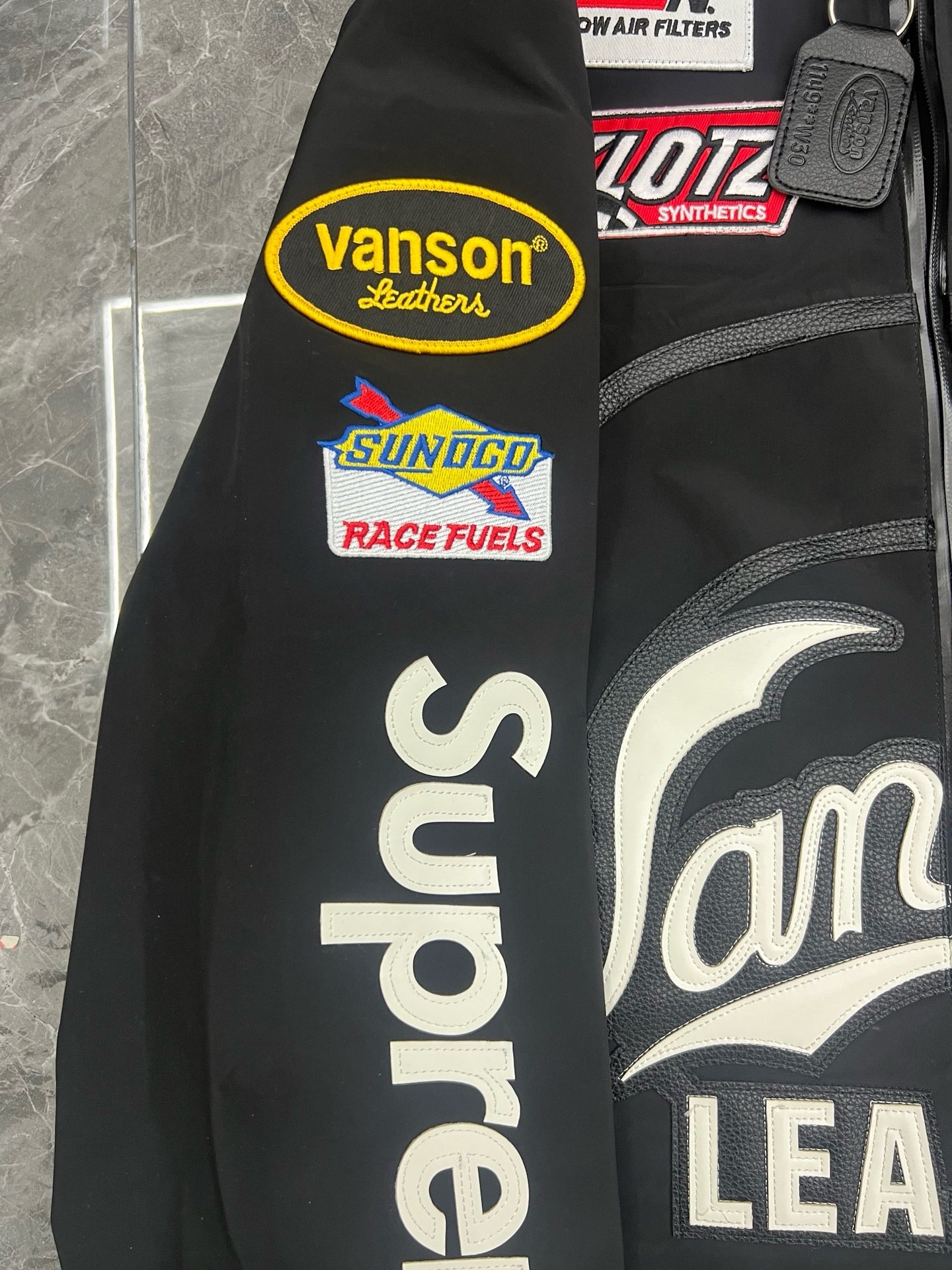 Veste Supreme Vanson en cuir GORE-TEX