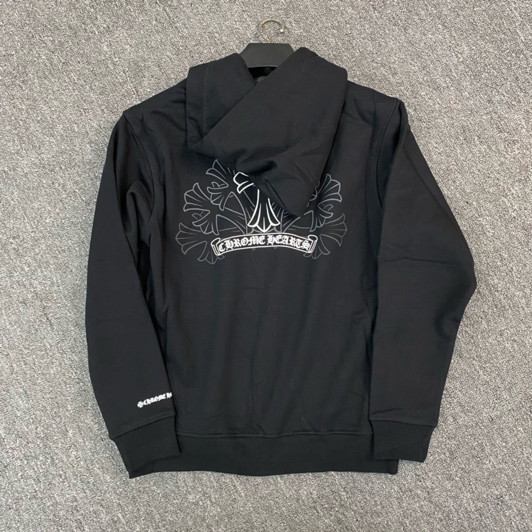 Sweatshirt à capuche Chrome Hearts black