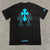 T shirt manche courte Chrome Hearts Triple Cross Logo  blanc  Bleu / Noir Bleu