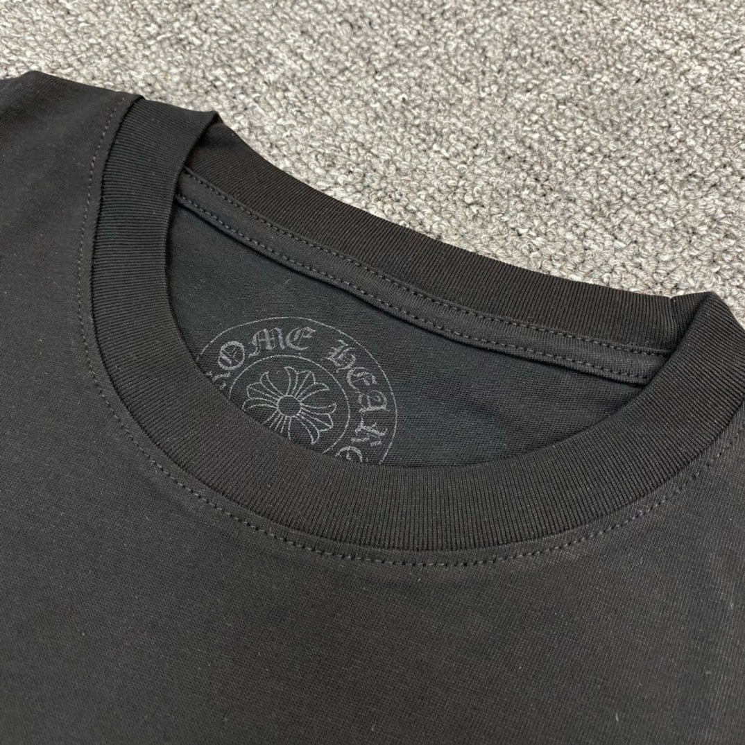 T shirt  Chrome Hearts Cemetery manche courte Blanc vert / Noir vert