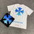 T shirt manche courte Chrome hearts Blanc et bleu / Noir et bleu