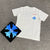 T shirt manche courte Chrome hearts Blanc et bleu / Noir et bleu