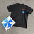 T shirt manche courte Chrome hearts Blanc et bleu / Noir et bleu