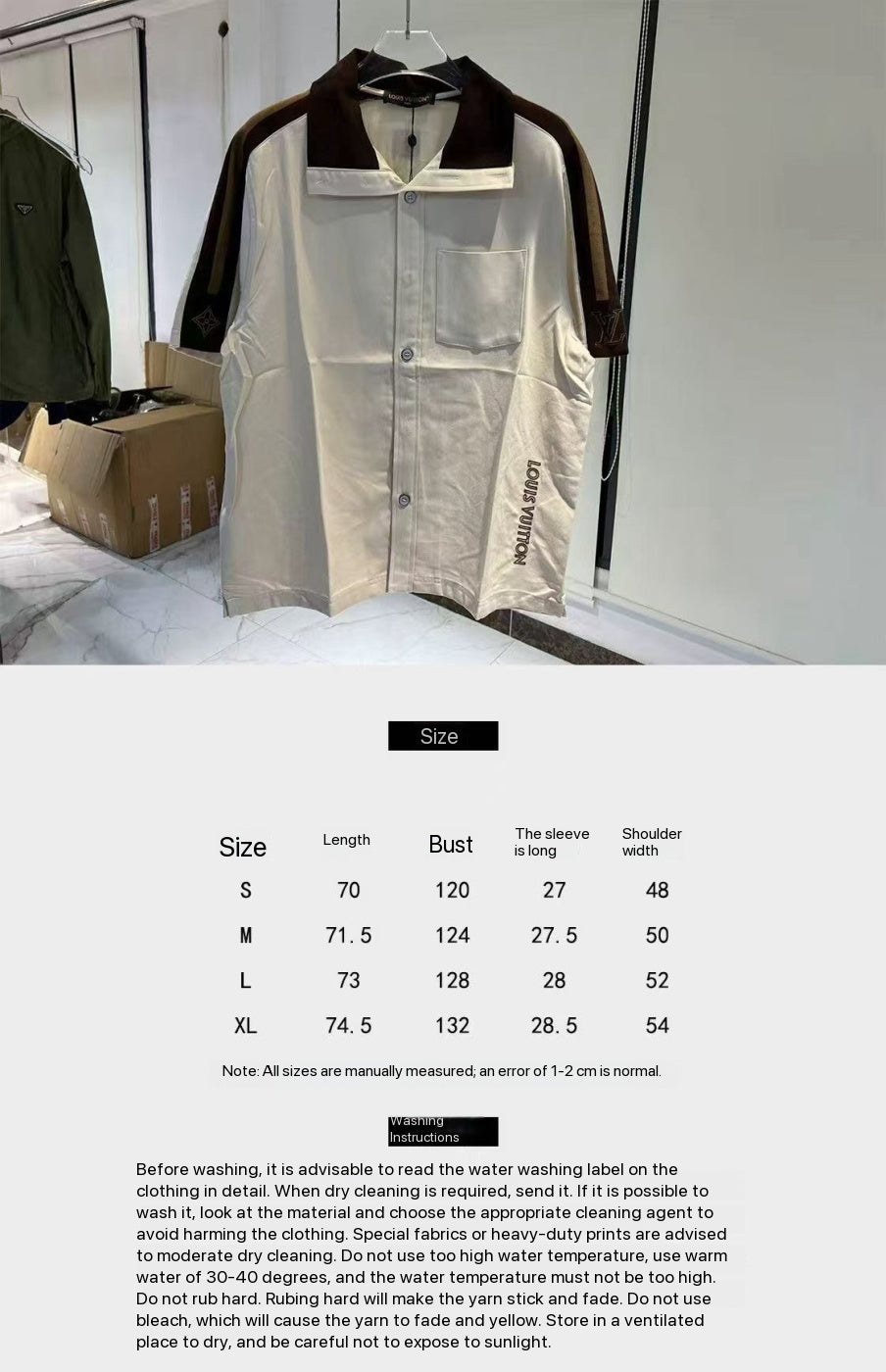 Chemise sportswear à manches courtes bicolore