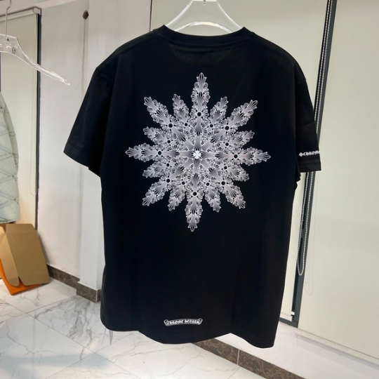 Chrome Hearts 2010s Snowflake Crosses Pocket Tee