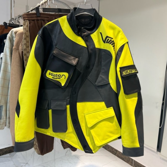 Veste de motard asymétrique en cuir