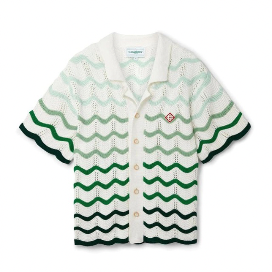 Casablanca - Wavy Gradient Crochet Shirt