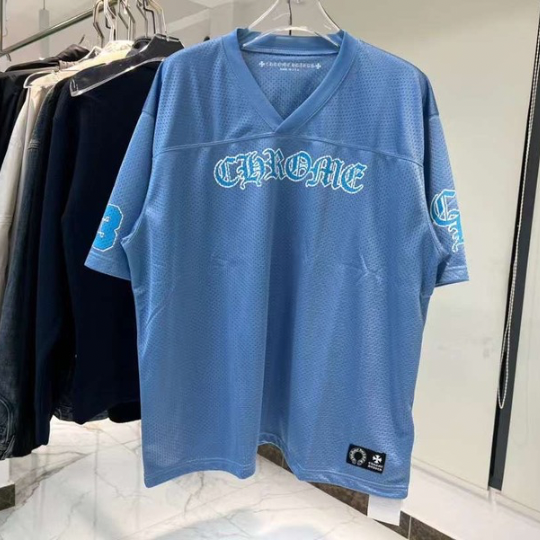 Chrome hearts Blue short sleeve Jersey