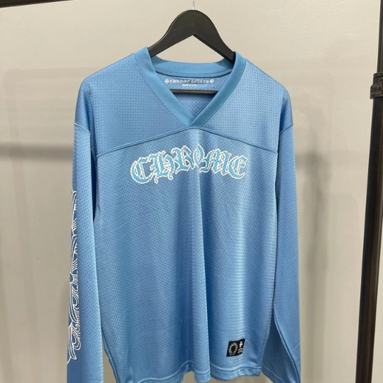 Chrome Hearts blue Jersey long sleeve