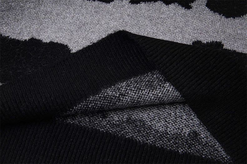 Corteiz Soprano Knit Polo Black Grey Alcatraz