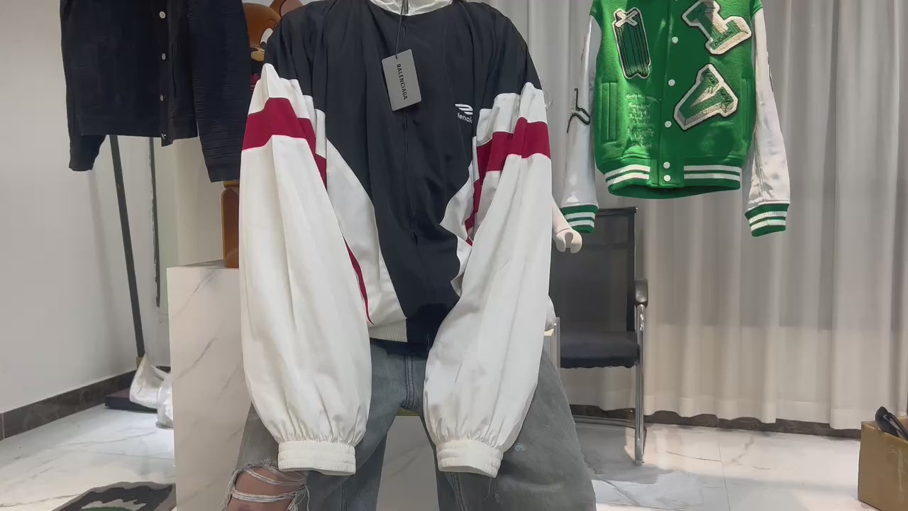 Veste Tracksuit Off shoulder 3B sports icon en blanc