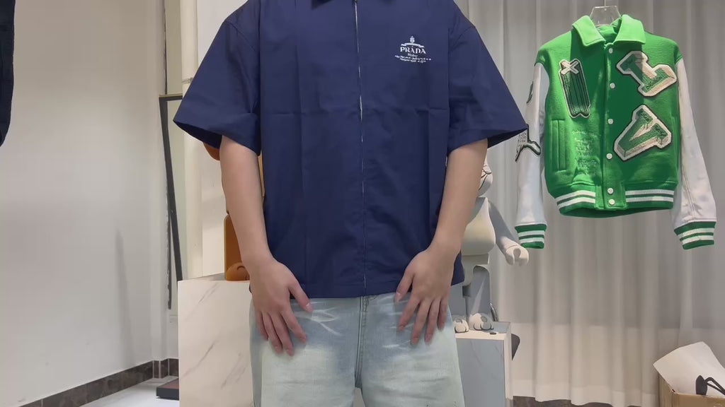 Chemise à manches courtes en coton technique