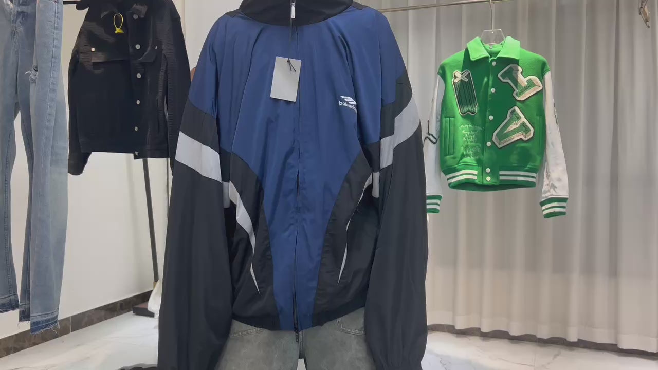 Veste Tracksuit Off shoulder 3B sports icon en noir