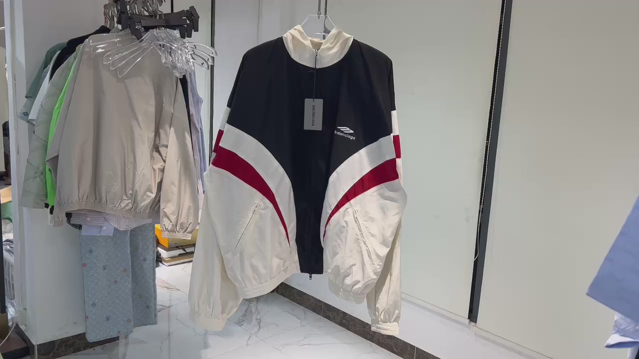 Veste Tracksuit Off shoulder 3B sports icon en blanc