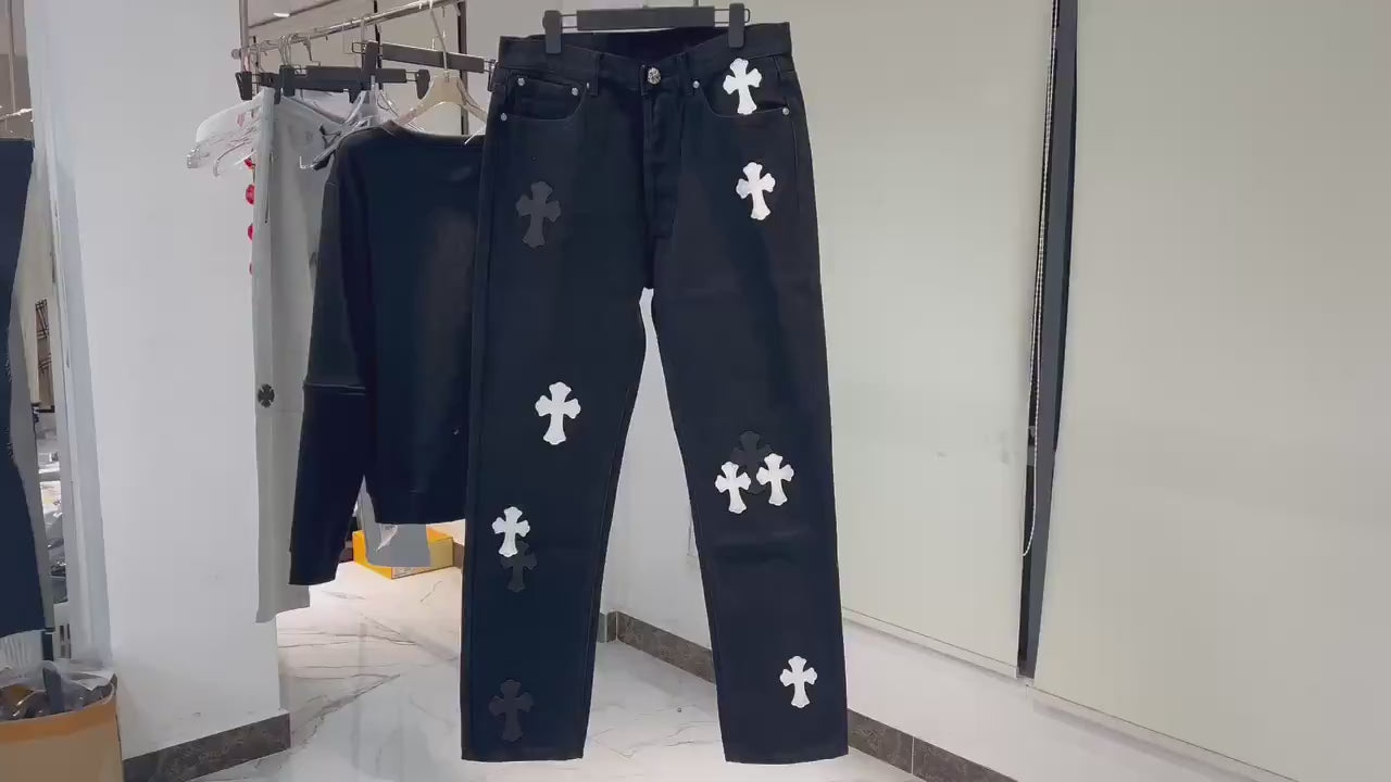 Jean Chrome hearts