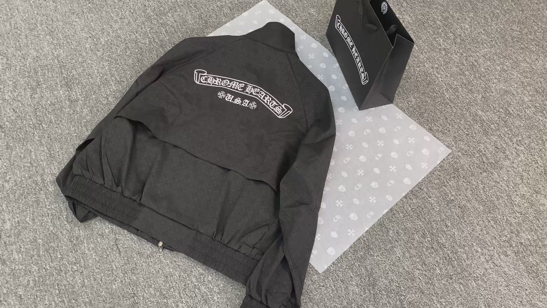 Chrome Hearts dual zip Harrington jacket