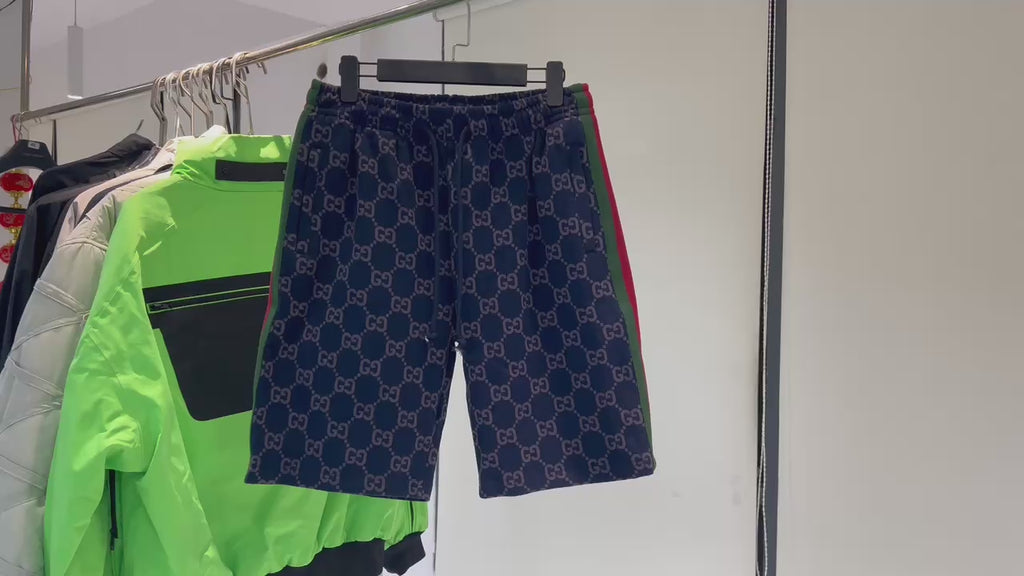 Short - Gucci bleu GG Jacquard coton